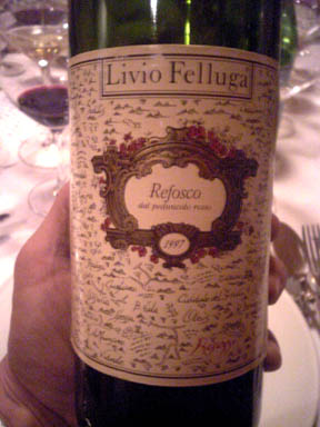 COF Refosco dal Peduncolo Rosso 1997　 Livio Felluga