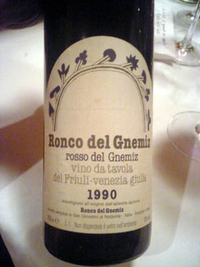 Rosso del Gnemiz 1990　 Ronco del Gnemiz