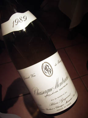 1989 Chassagne-Montrachet Blain-Gagnard