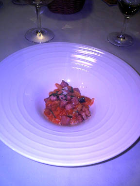 トスカーナの手打ちパスタ（ピーチ）野菜トマト ブリアンゼッタ添え