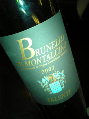 2001 Brunello I Montalcino TALENTI