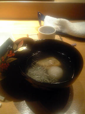 椀（焼鮎とはすのしんじょ）