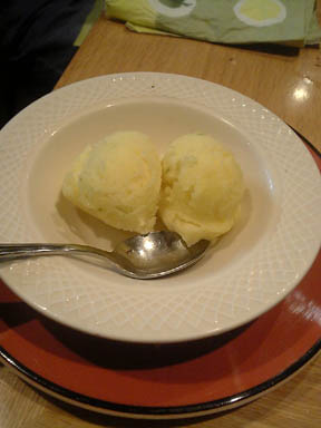 パインのシャーベット