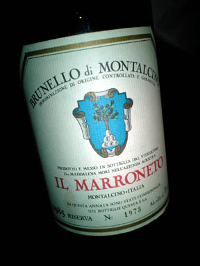 Brunello di Montalcino　Reserva　85 IL MARRONETO