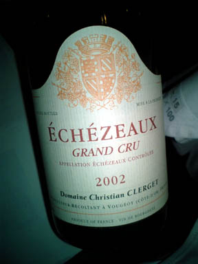 ECHEZEAUX  Christian CLERGET 2002