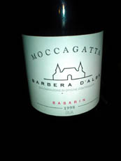 Barbera D'Alba Basavin 1998 Moccagatta