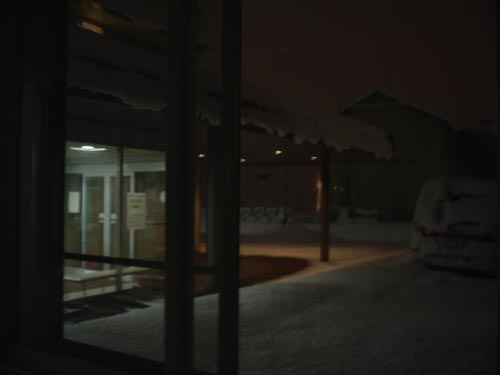 公用車にも積雪