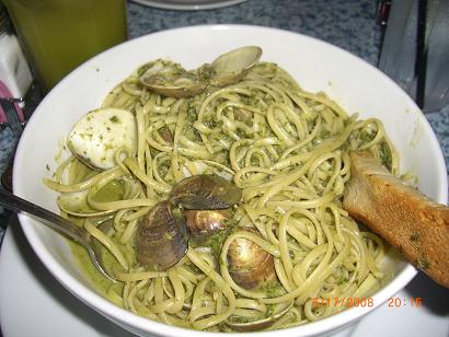 clam and pesto