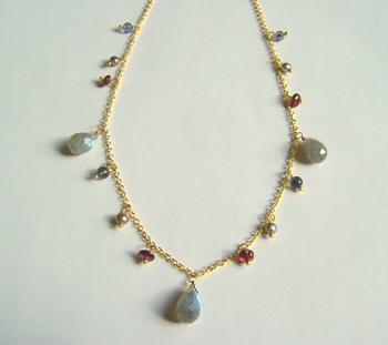 ラブラドライトのネックレス