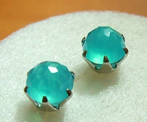 シーブルーエピコットカットピアス