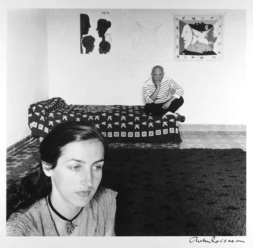 Picasso et Francoise Gilot, 1952