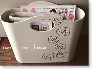 インテリアバッグをマガジンラックに