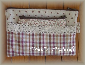 ぺったんこポーチ