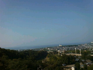 着見台（月見櫓跡）から琵琶湖を望む