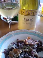 080913赤ワインのリゾットとレ・ブラン