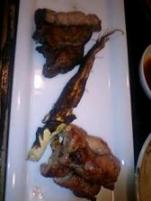 080116イベリコとヤングコーンと肉巻きの炭火焼