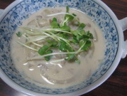 マイタケ豆乳スープ
