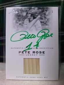 １１Leaf 「Pete Rose LEGACY」　AB-22、P.Rose バットオート　(５枚限定)　※1/5