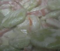 モニプラさん当選品青汁でニョッキ