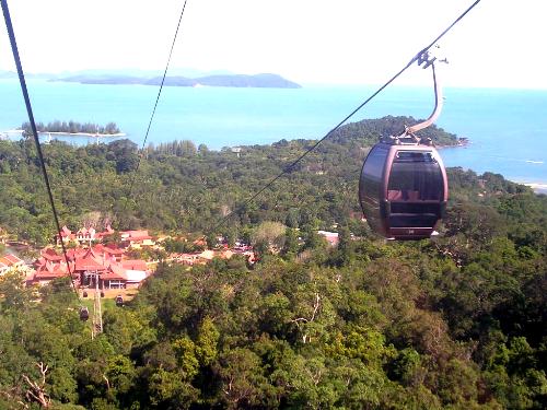 ケーブルカーで山へ