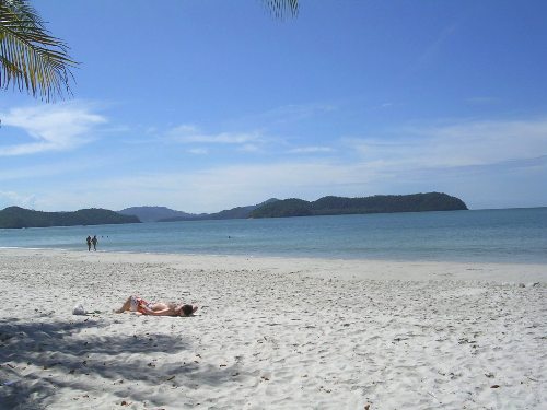 日焼けをする人２