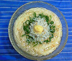 青じそ＆じゃこそうめん