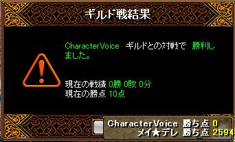 対CharacterVoice戦　結果