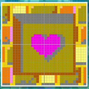 ハートのガラスブロック