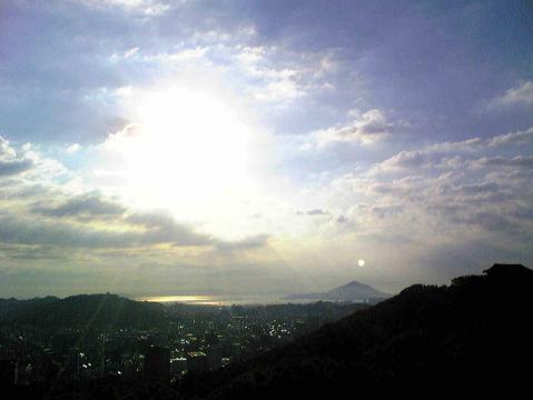 松山城から