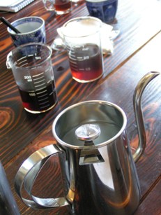 中国の水を使ったコーヒー飲み比べ１