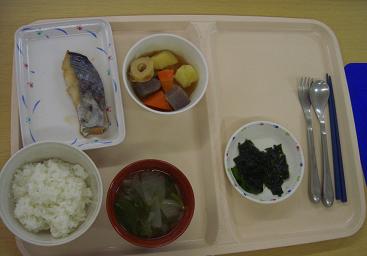 26日夕飯（病院食）