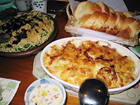 ポテグラ＆チーズパン＆オクラスパ