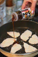 オイルなしで焼いてね