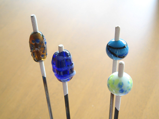 鉄心から外す前のとんぼ