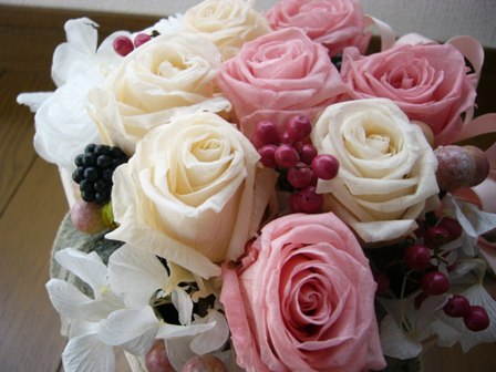 ウェディングプリザ　アップ