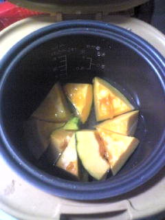 かぼちゃ煮る前