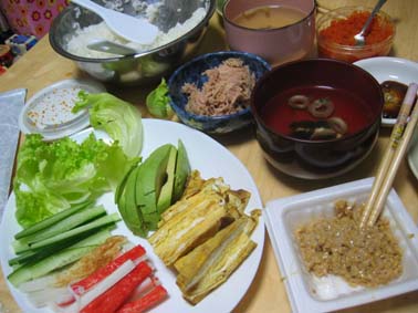 今日の晩ご飯