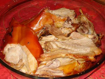 子豚の丸焼き、ネマニャからもらって来たもの