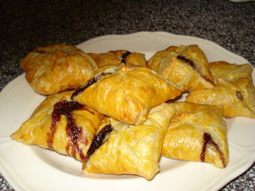 バナナとチョコレートのパイ