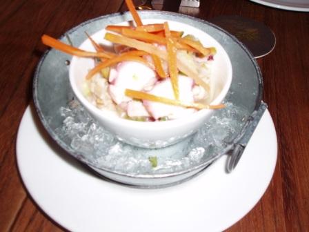 La Colina　の魚介のマリネ