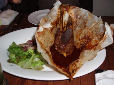 La Colina　の骨付きラム