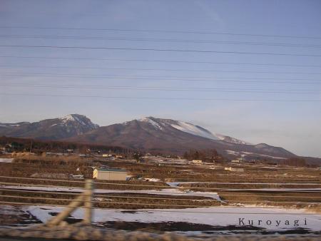 上信越道から見た浅間山。。