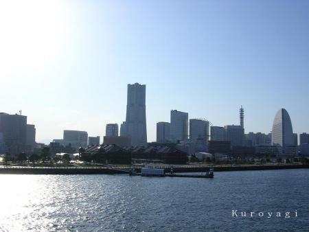 日が傾きかけたみなとみらい地区。。