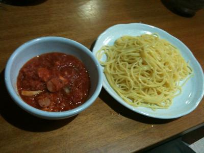 つけ麺パスタ