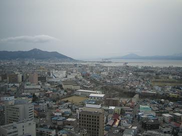 五稜郭タワーから見る函館の町１.JPG