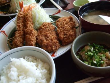 ミックスおろしカツ定食