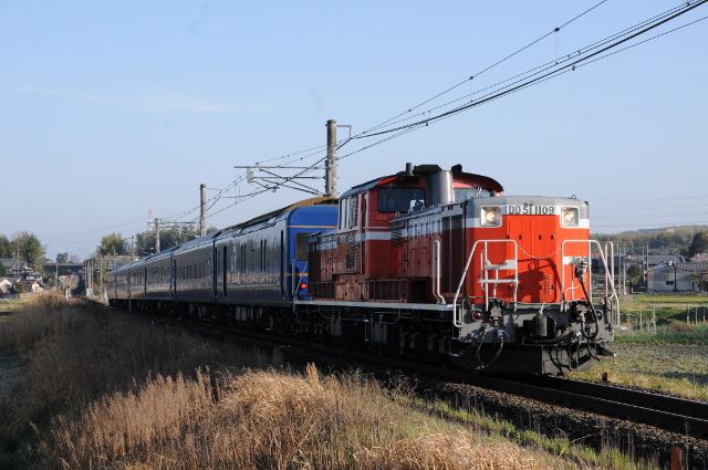 2011.4.17　9623ﾚ　DD51-1109+24系6両