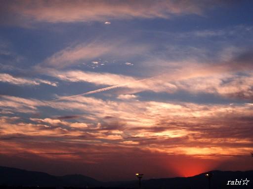 夕暮れ
