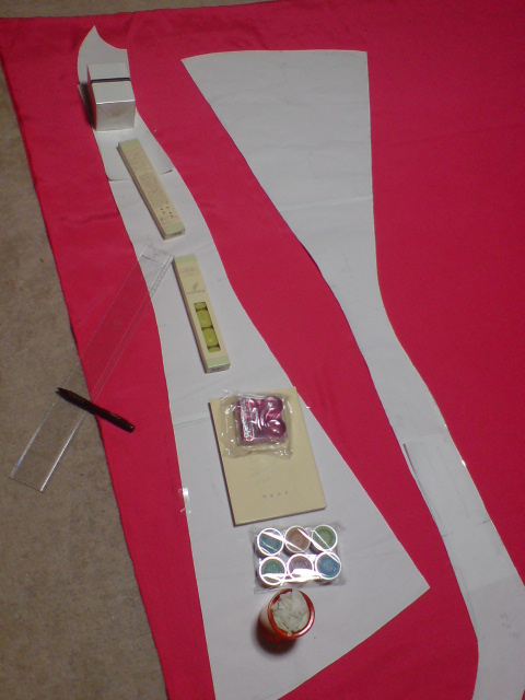 裁断途中で休憩