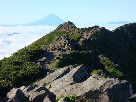 赤岳、　富士山